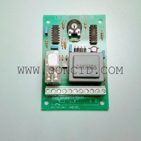 TEMPORIZADOR MEYEL A LA DESCONEXION 110-220V, 0-20 SEGUNDOS