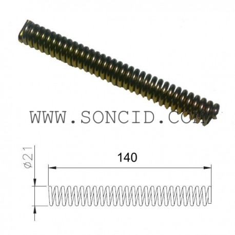 MUELLE PUERTA SUTRAINSA  140 mm. DCHA