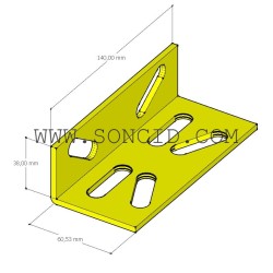 FIJACION ESCUADRA GUIA TD7 REG. 45-65-