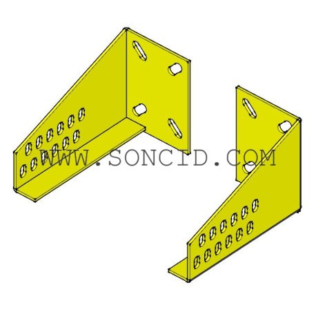 CONJUNTO 2 FIJACIONES GUIA HDP L 260 mm.- 