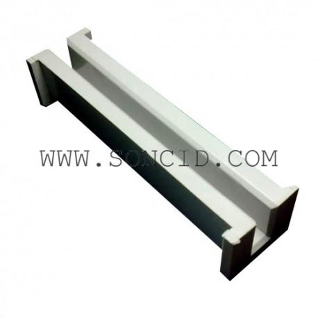 GUIADOR ALETAS RIGIDO 140x30x30 mm. CF.